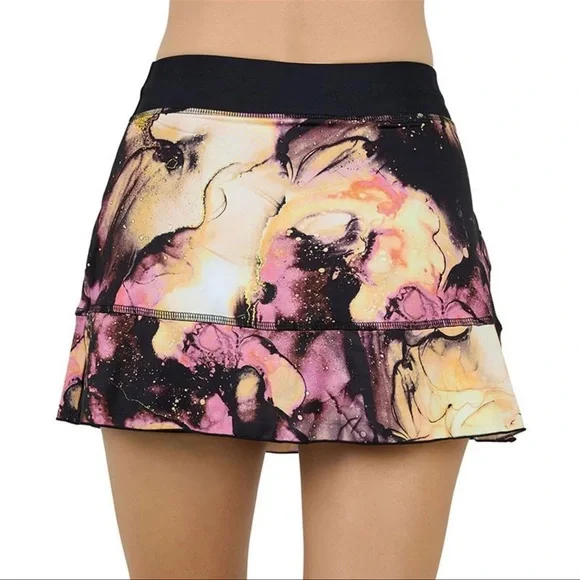 Sofibella Abstract UV Colors Cosmos 14” Tennis pickleball Skort Skirt Small - Picture 2 of 8